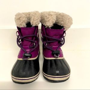 EUC Sorel Yoot Pac Waterproof Snow Purple Boot 5
